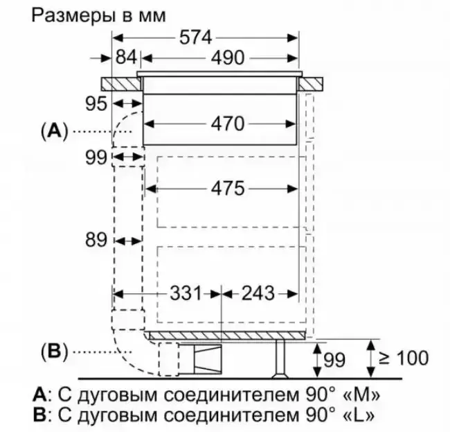 Индукционная варочная панель с интегрированной вытяжкой BOSCH PXX875D67E