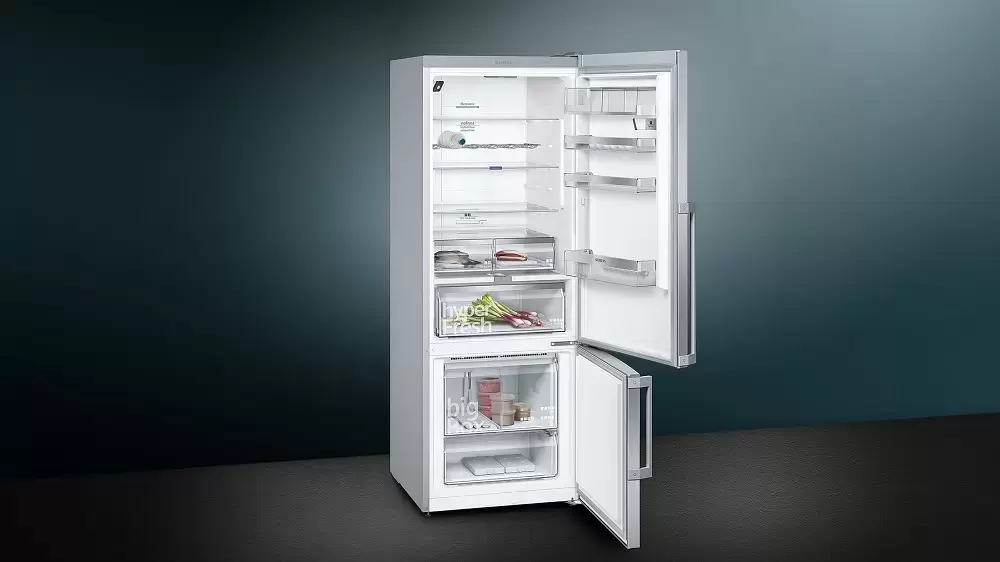 Отдельностоящий холодильник с нижней морозильной камерой SIEMENS KG56NHI20R