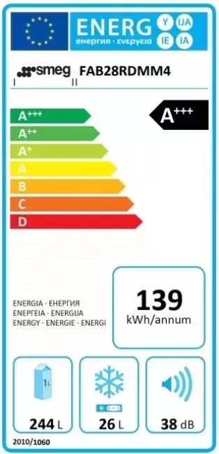 Холодильник Smeg FAB10LRD2