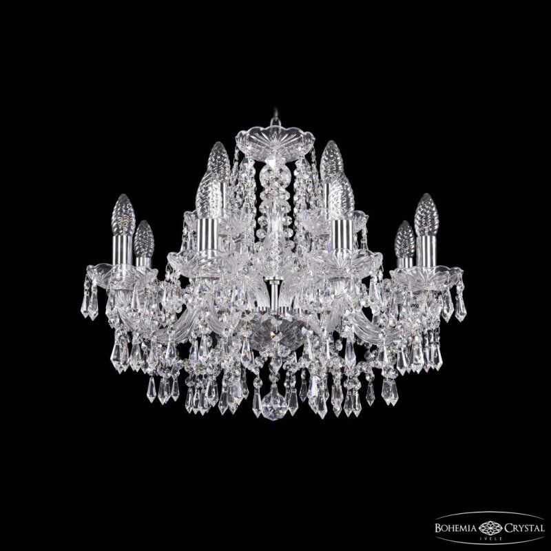 Подвесная люстра Bohemia Ivele Crystal 1403 1403/8+4/195 Ni
