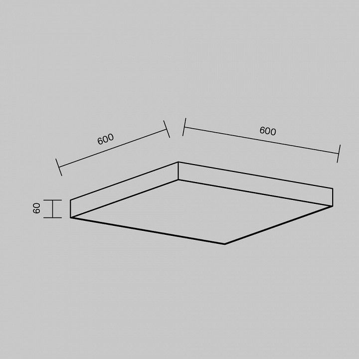 Накладной светильник Maytoni Technical Зон C032CL-90W3K-SQ-B