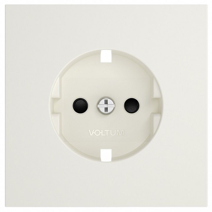 Накладка для розетки с заземлением и со шторками Voltum S70 VLS000713