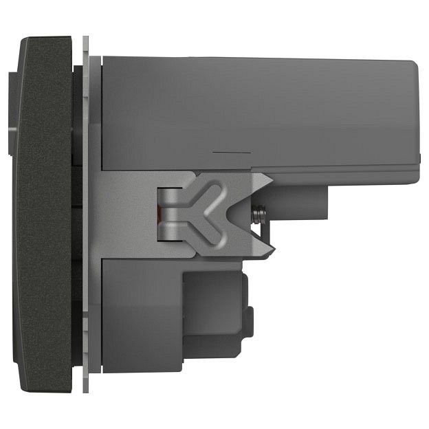 Розетка с заземлением и со шторкой и 2хUSB type A, без рамки Elbi Eleсtriс Zena Vega 609-011100-317