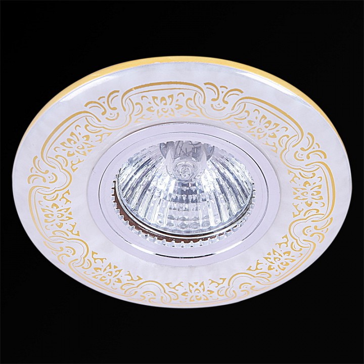 Встраиваемый светильник Reluce  09502-9.0-001MN MR16+LED3W WH/GD