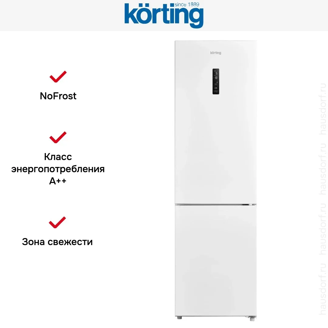 Холодильник Korting KNFC 62012 W