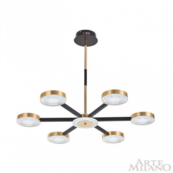 Люстра на штанге Arte Milano Ferrara-72079 272079/6 BK/GD