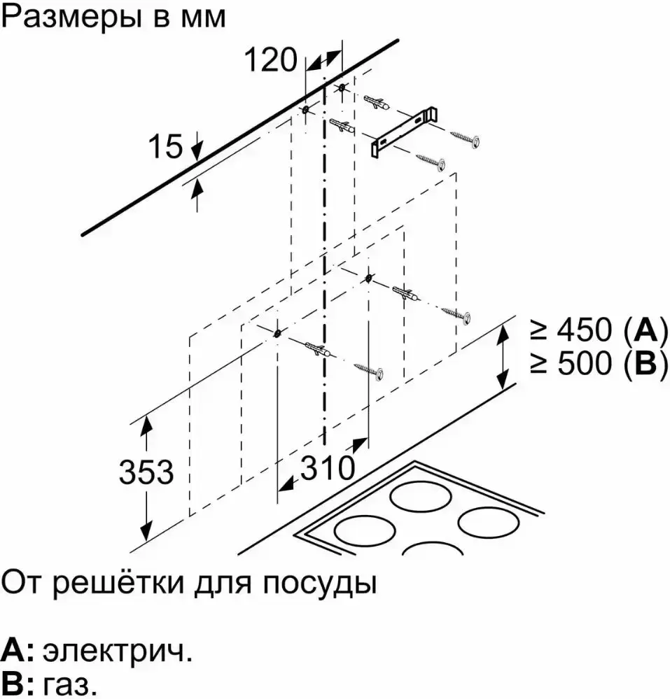 Вытяжка Bosch DWF97AK60R