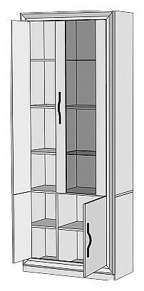 Шкаф-витрина Merdes Нобиле ШВтВ-ФСД-ФГК ШШ ПРАВ