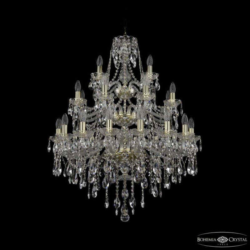 Подвесная люстра Bohemia Ivele Crystal 1415 1415/16+8+4/300/3d G