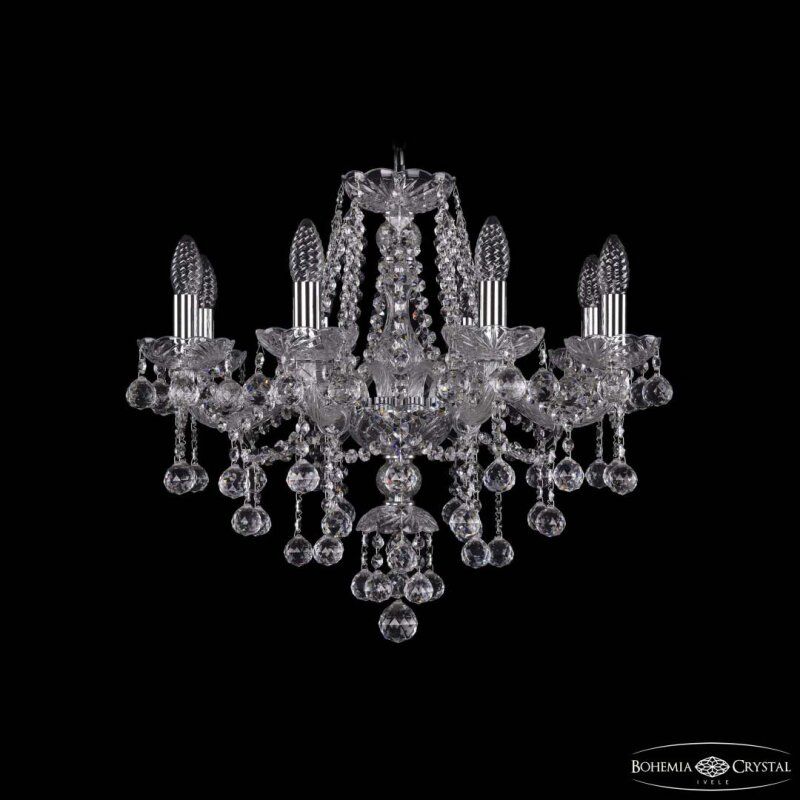 Подвесная люстра Bohemia Ivele Crystal 1415 1415/8/200 Ni Balls
