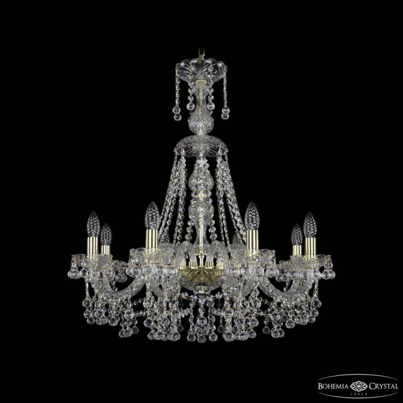 Подвесная люстра Bohemia Ivele Crystal 1409 1409/8/240/XL-75 G