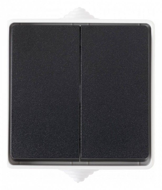Выключатель проходной двухклавишный Arte Milano 309 309.32-2.grey