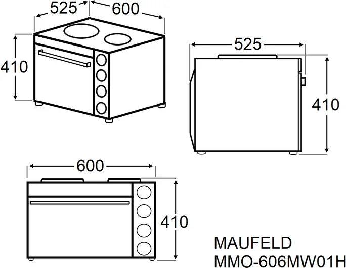Мини-печь Maunfeld MMO-606MW01H