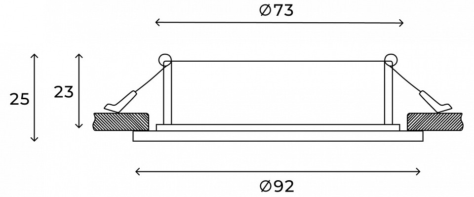 Встраиваемый светильник Hesby Lighting Eclipse HSBL_0110