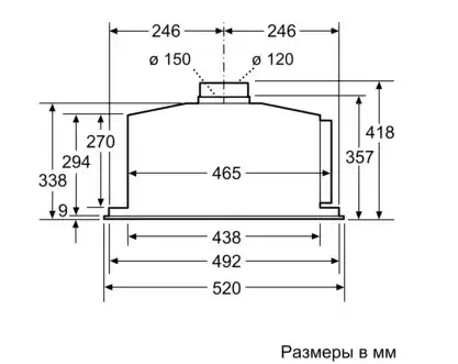 Встраиваемая вытяжка Neff D55ML66N1
