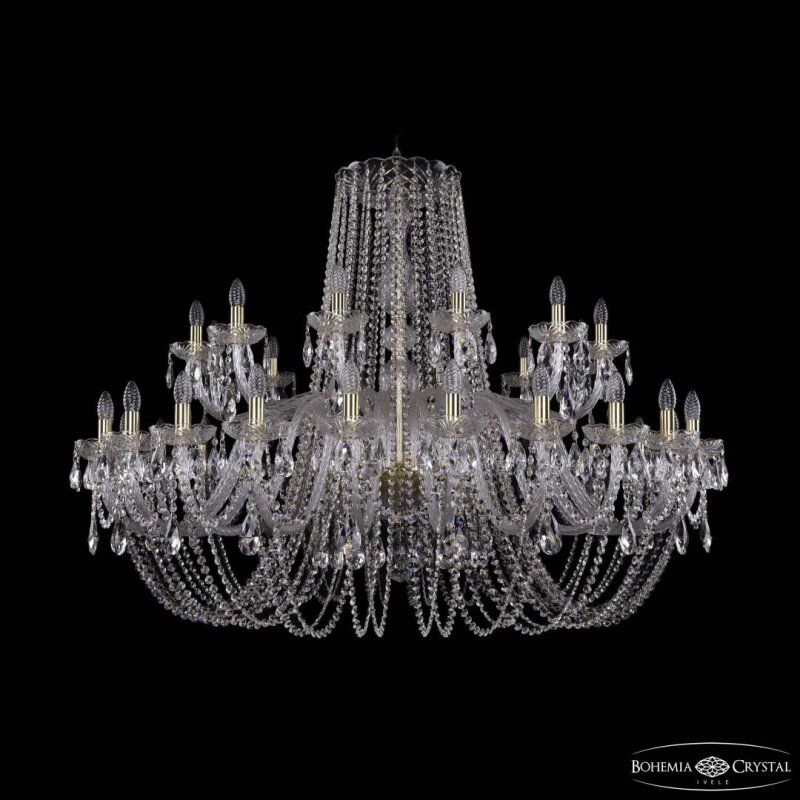 Подвесная люстра Bohemia Ivele Crystal 1402 1402/24+12/530 G