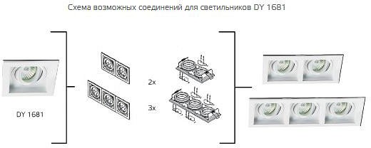 Встраиваемый светильник Italline DY-1681 white DY-1681 white