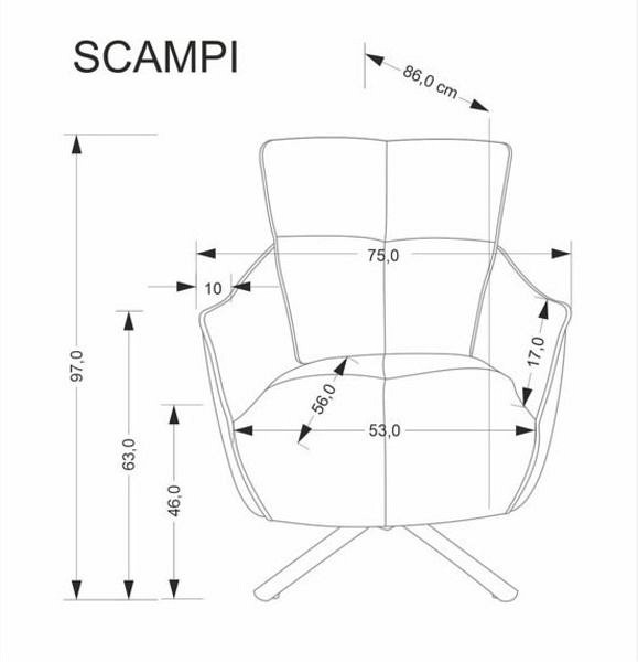 Кресло Scampi