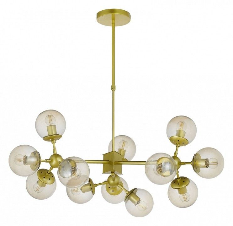 Люстра на штанге LUMINA DECO Zodiak LDP 160-12 GD