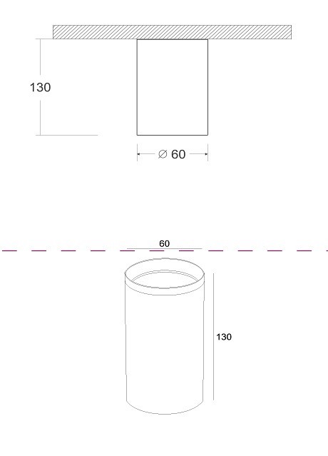 Накладной светильник Maytoni Technical Focus C010CL-01MG