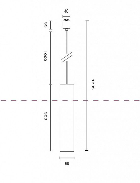 Подвесной светильник Maytoni Technical Focus TR025-1-GU10-W