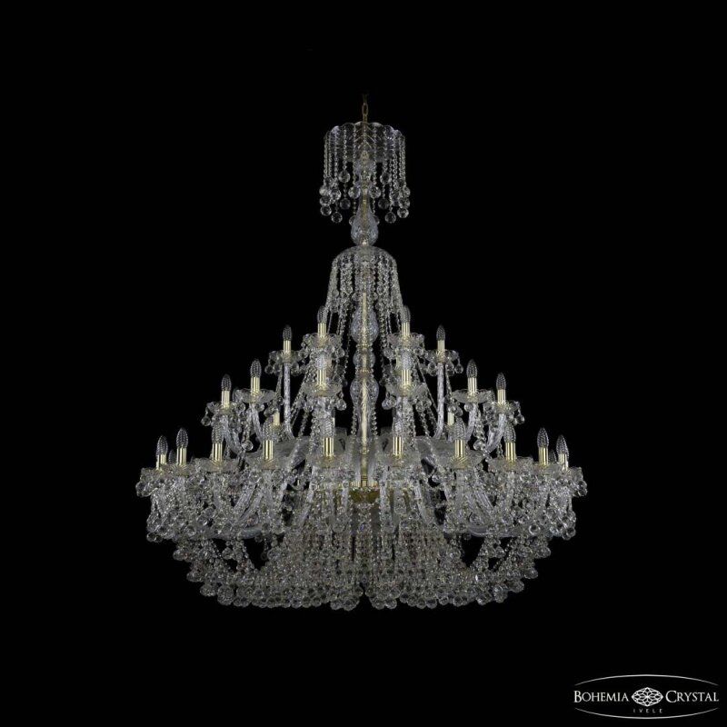 Подвесная люстра Bohemia Ivele Crystal 1409 1409/24+12+6/530/XL-169 G