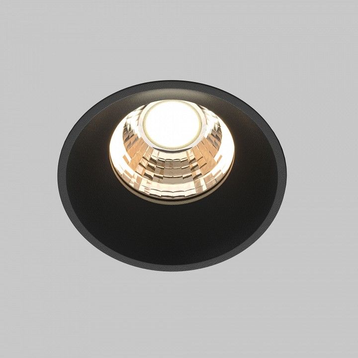 Встраиваемый светильник Maytoni Technical Раунд DL058-7W3K-TRS-B
