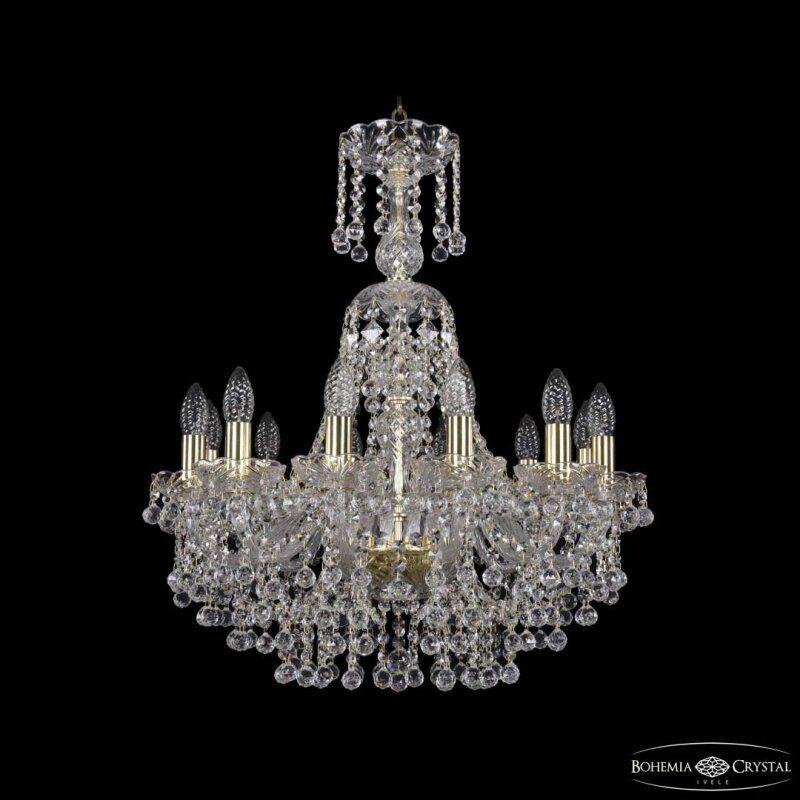 Подвесная люстра Bohemia Ivele Crystal 1409 1409/12/195/XL-68 G