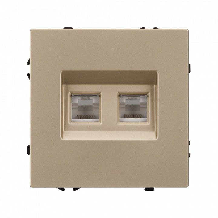 Розетка двойная Ethernet RJ-45 без рамки Arlight NOBE 054314(1)