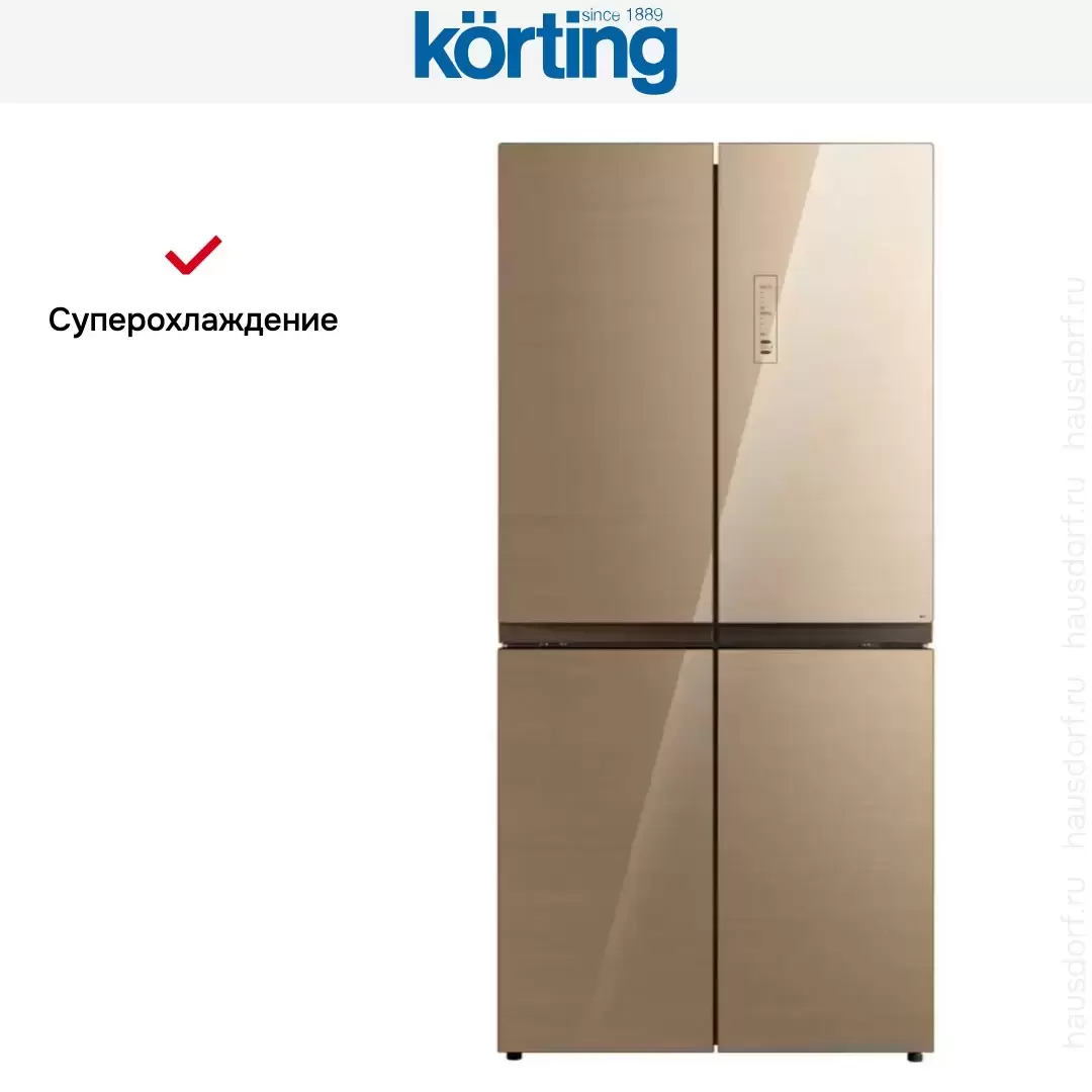 Четырехдверный холодильник Korting KNFM 81787 GB
