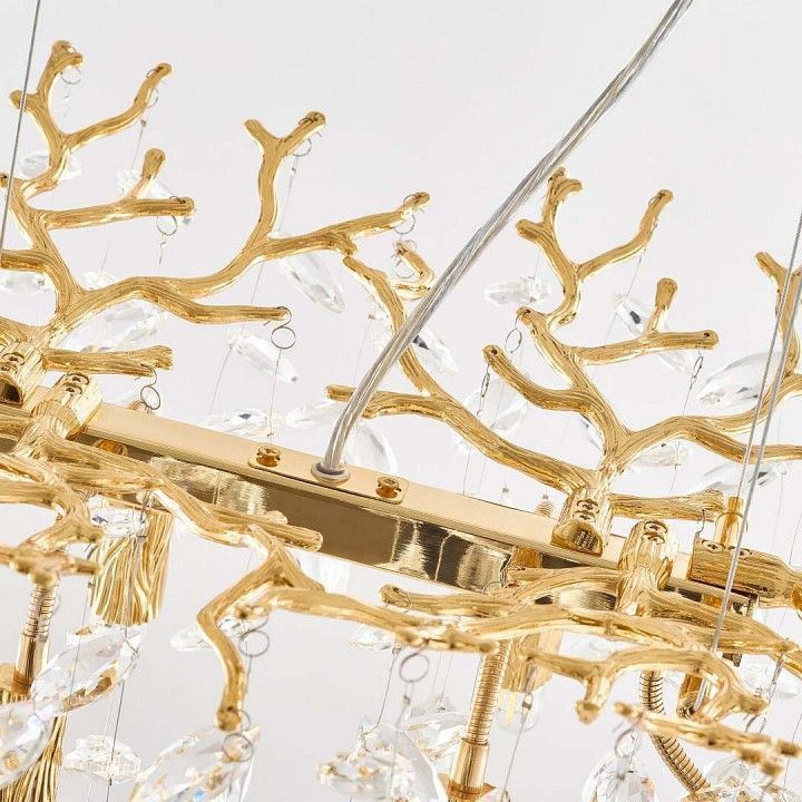 Подвесная люстра Arte Milano Веточка 230210.700.6.E14.D2 GD BUT-Amber