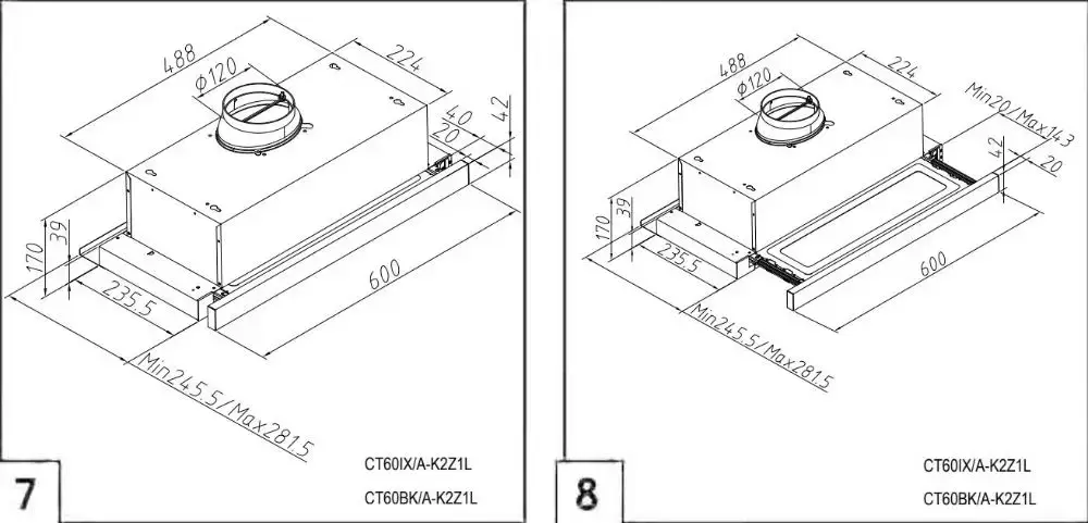 Встраиваемая вытяжка Gorenje TH606E4B