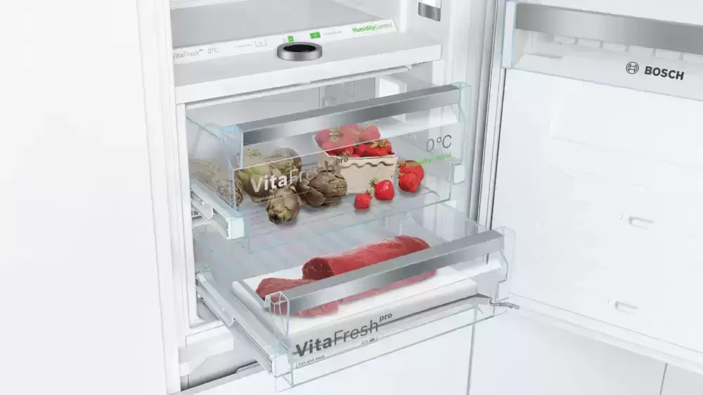 Встраиваемый холодильник с нижней морозильной камерой BOSCH KIF86HD20R
