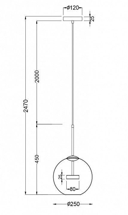 Подвесной светильник Maytoni Комета MOD055PL-L12G3K
