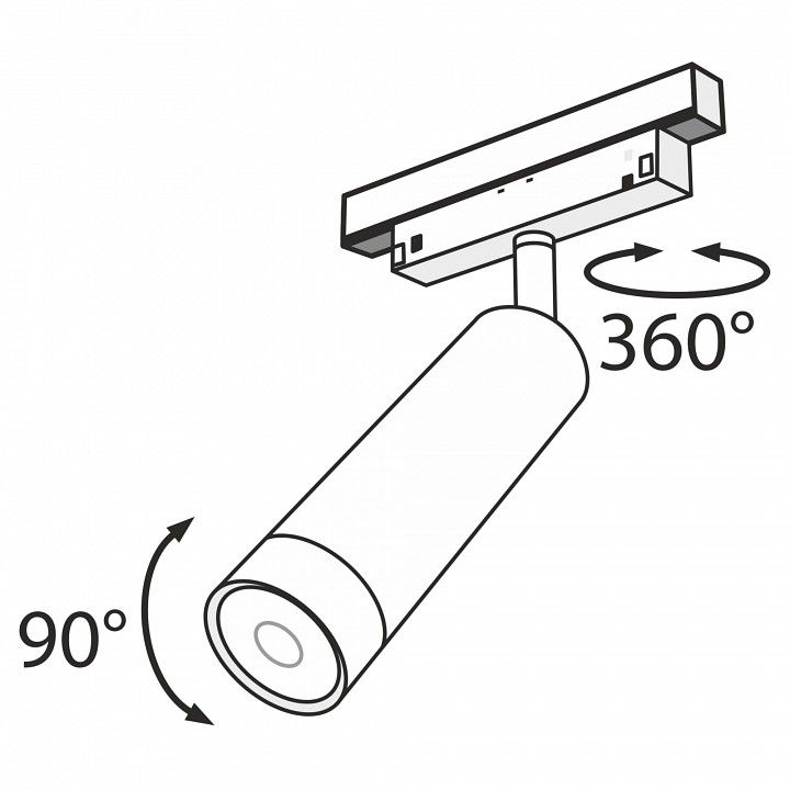 Светильник на штанге Maytoni Technical Фокус TR019-2-7W3K-B