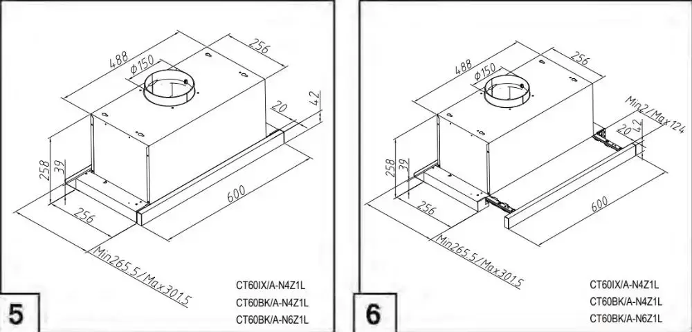 Встраиваемая вытяжка Gorenje TH606E7B