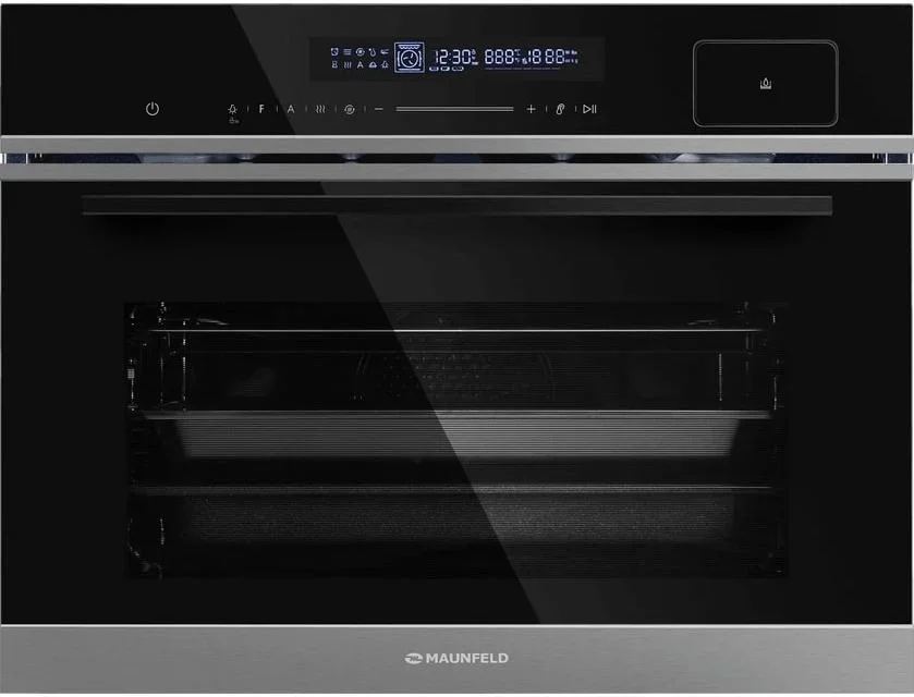 Компактный духовой шкаф с паром Maunfeld MCMO5016STGB