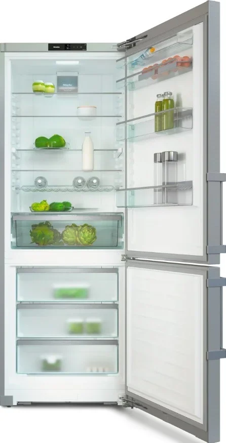 Холодильник Miele KFN 4796 CD EL со сломанной полкой внутри