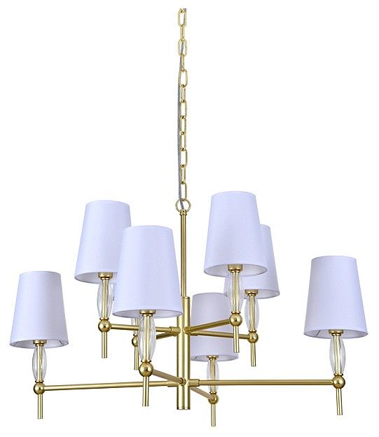 Подвесная люстра Newport CHELSY 4378/C mat.gold