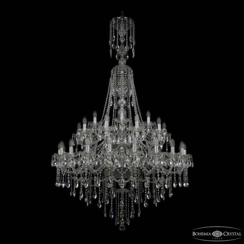 Подвесная люстра Bohemia Ivele Crystal 1415 1415/20+10+5/400/XL-185/2d Ni