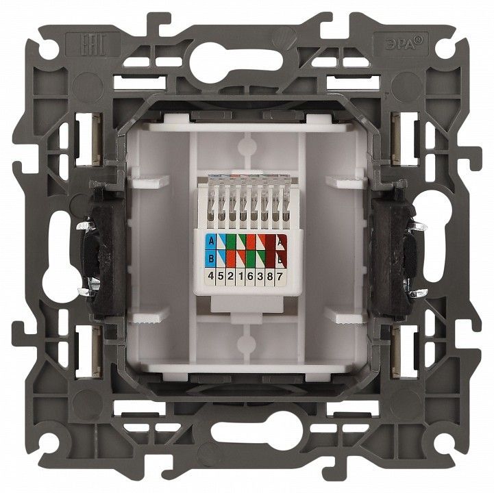 Розетка Ethernet RJ-45 без рамки Эра Эра Elegance 14-3107-04