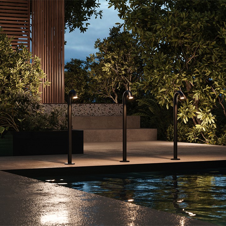 Наземный низкий светильник Maytoni Outdoor Lumi O476FL-L4GF3K