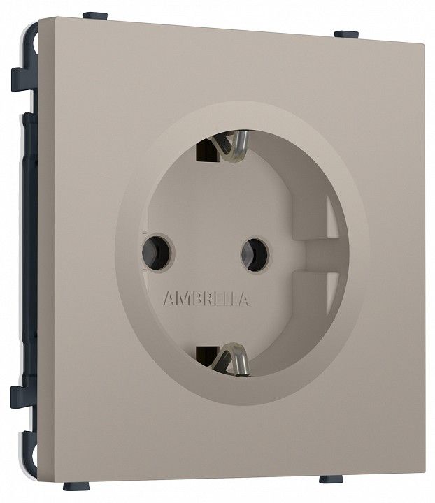 Розетка с заземлением, без рамки Ambrella Volt MS MS366010