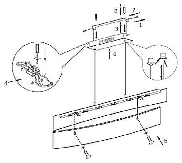 Подвесной светильник Globo Louise 48175-18H