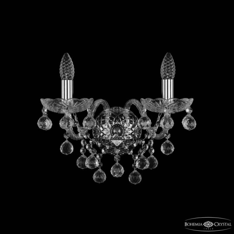 Бра Bohemia Ivele Crystal 1409 1409B/2/160/XL Ni