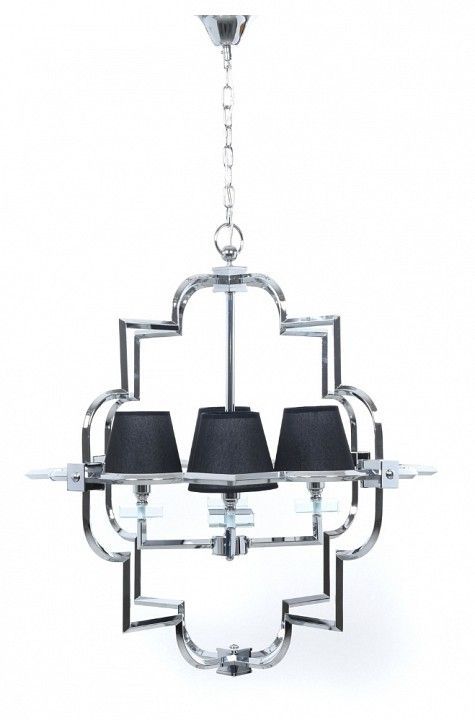Подвесная люстра LUMINA DECO Baltimore LDP 8020-4 CHR+BK