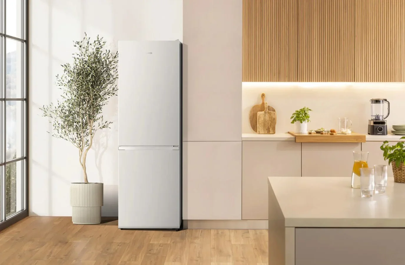Двухкамерный холодильник Gorenje NRK61814W4
