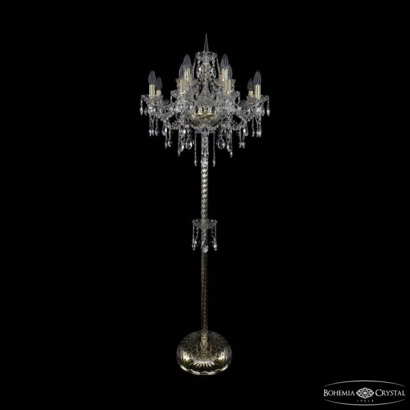 Торшер Bohemia Ivele Crystal 1415 1415T2/8+4/200-165 G