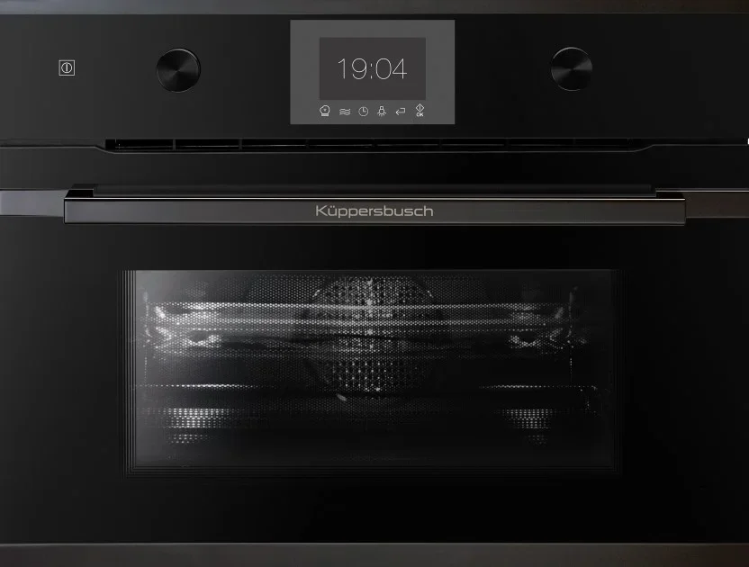 Компактный духовой шкаф с микроволнами Kuppersbusch CBM 6350.0 S6 Black Steel