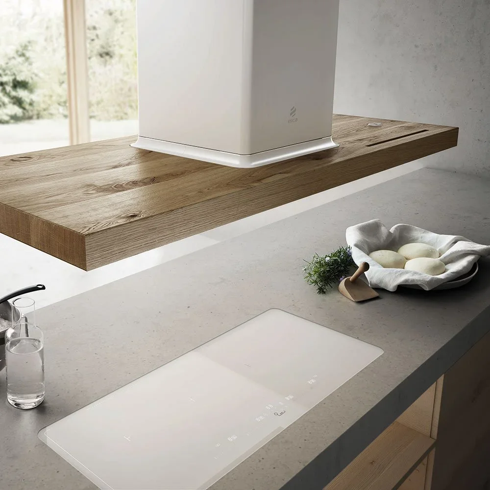 Вытяжка Elica Био Остров Белый и Дуб с аспирацией 120х53 (Bio Island WH/A/120X53 Rovere)
